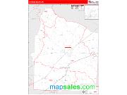 Haywood County, TN <br /> Wall Map <br /> Zip Code <br /> Red Line Style 2025 Map