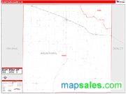 Armstrong County, TX <br /> Wall Map <br /> Zip Code <br /> Red Line Style 2025 Map