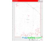 Bailey County, TX <br /> Wall Map <br /> Zip Code <br /> Red Line Style 2025 Map