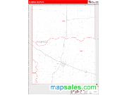 Childress County, TX <br /> Wall Map <br /> Zip Code <br /> Red Line Style 2025 Map