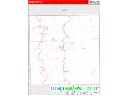 Crosby County, TX <br /> Wall Map <br /> Zip Code <br /> Red Line Style 2025 Map