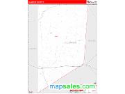Culberson County, TX <br /> Wall Map <br /> Zip Code <br /> Red Line Style 2025 Map