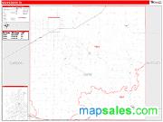 Gray County, TX <br /> Wall Map <br /> Zip Code <br /> Red Line Style 2025 Map