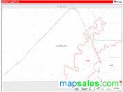 Hartley County, TX <br /> Wall Map <br /> Zip Code <br /> Red Line Style 2025 Map