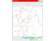 Haskell County, TX <br /> Wall Map <br /> Zip Code <br /> Red Line Style 2025 Map
