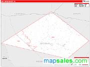 Jeff Davis County, TX <br /> Wall Map <br /> Zip Code <br /> Red Line Style 2025 Map