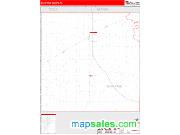Ochiltree County, TX <br /> Wall Map <br /> Zip Code <br /> Red Line Style 2025 Map