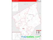 Robertson County, TX <br /> Wall Map <br /> Zip Code <br /> Red Line Style 2025 Map