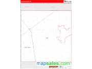 Sherman County, TX <br /> Wall Map <br /> Zip Code <br /> Red Line Style 2025 Map