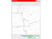 Swisher County, TX <br /> Wall Map <br /> Zip Code <br /> Red Line Style 2025 Map