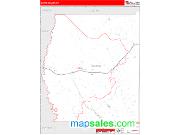 Grand County, UT <br /> Wall Map <br /> Zip Code <br /> Red Line Style 2025 Map