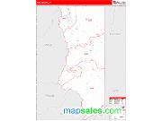 Rich County, UT <br /> Wall Map <br /> Zip Code <br /> Red Line Style 2025 Map