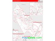 Prince William County, VA <br /> Wall Map <br /> Zip Code <br /> Red Line Style 2025 Map