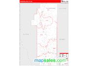 Pend Oreille County, WA <br /> Wall Map <br /> Zip Code <br /> Red Line Style 2025 Map
