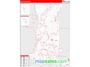 Stevens County, WA <br /> Wall Map <br /> Zip Code <br /> Red Line Style 2025 Map