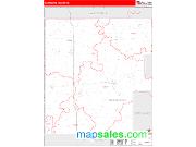 Marquette County, WI <br /> Wall Map <br /> Zip Code <br /> Red Line Style 2025 Map