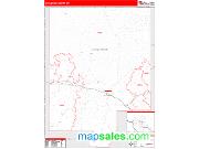 Converse County, WY <br /> Wall Map <br /> Zip Code <br /> Red Line Style 2025 Map