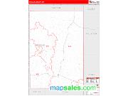 Niobrara County, WY <br /> Wall Map <br /> Zip Code <br /> Red Line Style 2025 Map