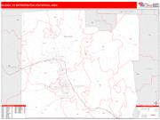 Elmira <br /> Wall Map <br /> Red Line Style 2025 Map