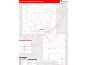 Appleton <br /> Wall Map <br /> Red Line Style 2025 Map