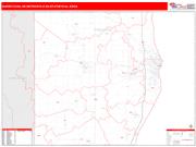 Sheboygan <br /> Wall Map <br /> Red Line Style 2025 Map