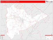 Sumter <br /> Wall Map <br /> Red Line Style 2025 Map