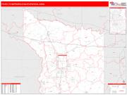 Tyler <br /> Wall Map <br /> Red Line Style 2025 Map