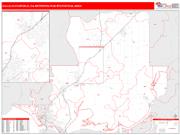 Vallejo-Fairfield <br /> Wall Map <br /> Red Line Style 2025 Map