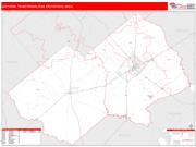 Victoria <br /> Wall Map <br /> Red Line Style 2025 Map