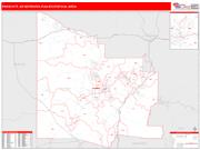 Prescott <br /> Wall Map <br /> Red Line Style 2025 Map