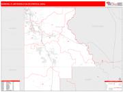 Sebring <br /> Wall Map <br /> Red Line Style 2025 Map