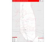 Hammond <br /> Wall Map <br /> Red Line Style 2025 Map