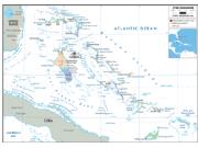 Bahamas <br /> Political <br /> Wall Map Map