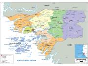 Guinea Bissau <br /> Political <br /> Wall Map Map