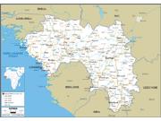 Guinea Road <br /> Wall Map Map
