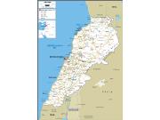 Lebanon Road <br /> Wall Map Map