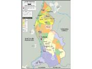 Liechtenstein <br /> Political <br /> Wall Map Map