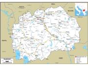 Macedonia Road <br /> Wall Map Map