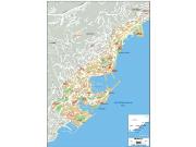 Moncao <br /> Wall Map Map