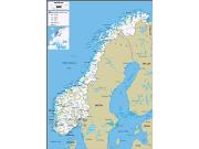 Norway Road <br /> Wall Map Map