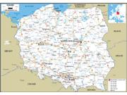 Poland Road <br /> Wall Map Map
