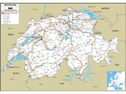 Switzerland Road <br /> Wall Map Map