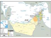 Uae <br /> Political <br /> Wall Map Map
