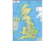 Uk <br /> Physical <br /> Wall Map Map