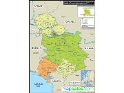 Yugoslavia <br /> Political <br /> Wall Map Map