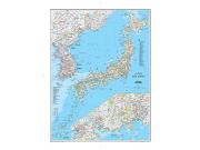 Japan/ Korea <br / > Political <br / > Wall Map Map