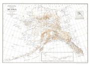 Alaska 1904 <br /> Wall Map Map