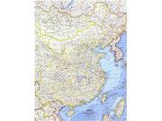 China 1964 <br /> Wall Map Map
