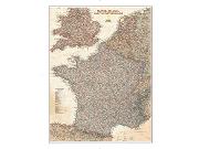 France, Belgium and Netherlands Executive <br /> Wall Map Map