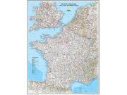 France Belgium and Netherlands <br /> Wall Map Map